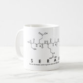 Mug Masse de nom du peptide Serafin (Devant gauche)