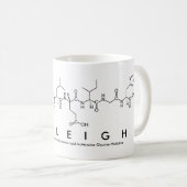 Mug Masse du nom du peptide Calleigh (Devant droit)