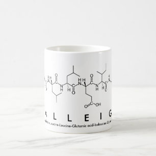 Mug Masse du nom du peptide Calleigh
