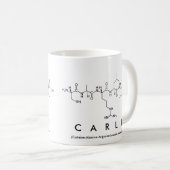 Mug Masse du nom du peptide Carli (Devant droit)