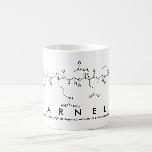 Mug Masse du nom du peptide Carnell (Centre)