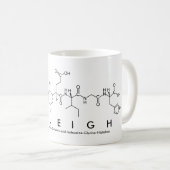 Mug Masse du nom du peptide de Caleigh (Devant droit)