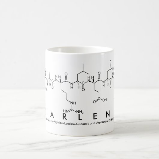 Mug Masse du nom du peptide de Carlène (Centre)
