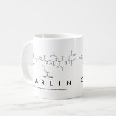 Mug Masse du nom du peptide de Carlin (Devant gauche)