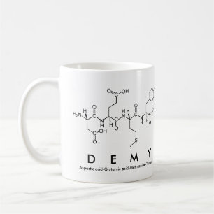 Mug Masse du nom du peptide de démission
