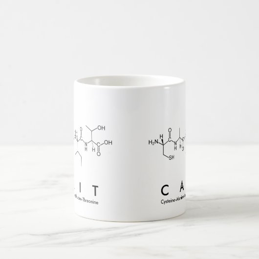Mug Masse du nom du peptide de la cage (Centre)