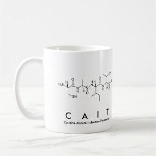 Mug Masse du nom du peptide de la cage