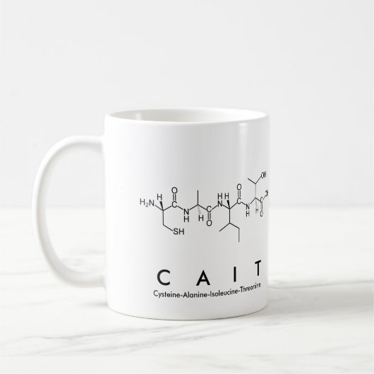 Mug Masse du nom du peptide de la cage (Gauche)