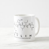 Mug Masse du nom du peptide de Marylin (Devant droit)