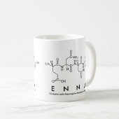 Mug Masse du nom du peptide Enna (Devant droit)