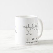 Mug Masse du nom du peptide Evy (Devant droit)