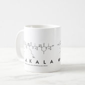 Mug Masse du nom du peptide Makala (Devant gauche)