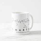 Mug Masse du nom du peptide Marten (Devant droit)