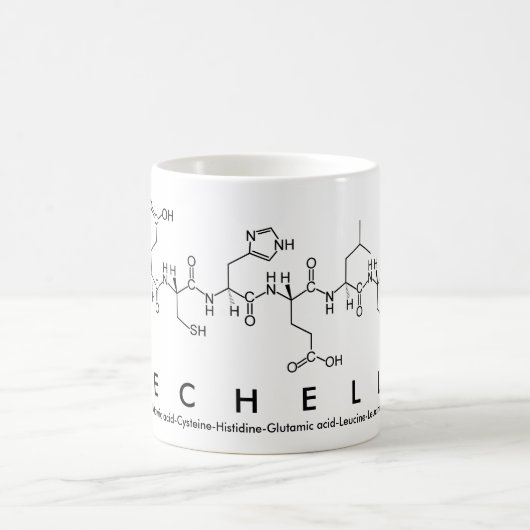 Mug Masse du nom du peptide Mechelle (Centre)