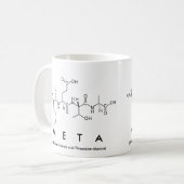 Mug Masse du nom du peptide Meta (Devant gauche)