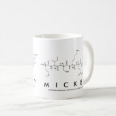 Mug Masse du nom du peptide Mickey (Devant droit)