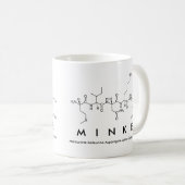 Mug Masse du nom du peptide Minke (Devant droit)