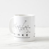 Mug Masse du nom du peptide Minke (Devant gauche)