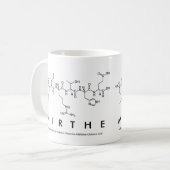 Mug Masse du nom du peptide Mirthe (Devant gauche)