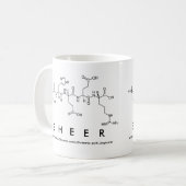 Mug Masse du nom du peptide simple (Devant gauche)