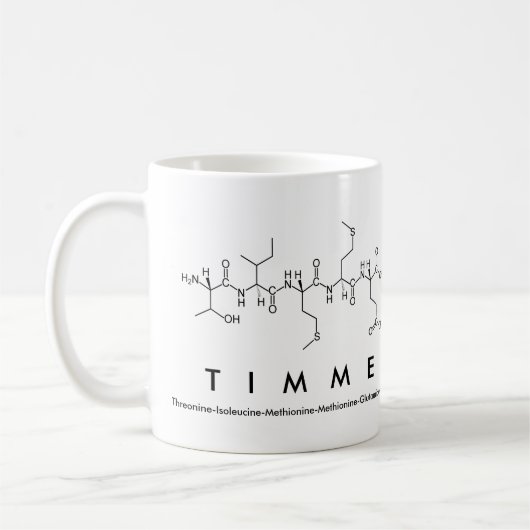 Mug Masse du nom du peptide temporel (Gauche)