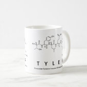 Mug Masse du nom du peptide Tyler (Devant droit)