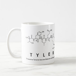 Mug Masse du nom du peptide Tyler