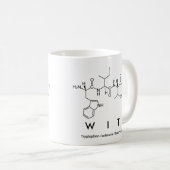 Mug Masse du nom du peptide Wit (Devant droit)