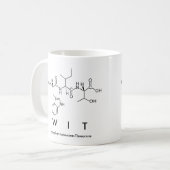 Mug Masse du nom du peptide Wit (Devant gauche)