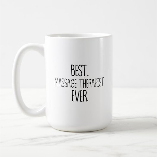 Mug Massothérapeute Mug, Meilleur massothérapeute (Gauche)