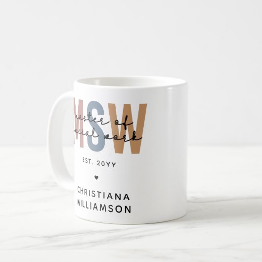 Mug Master en travail social en MSW (Devant gauche)