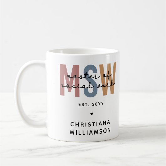 Mug Master en travail social en MSW (Gauche)