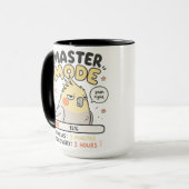 Mug Master Mode Cockatiel Meme PNG | Funny Burnout Pro (Devant gauche)
