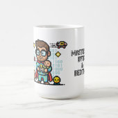 Mug Master of Bytes & Bedtime Geek Dad (Centre)