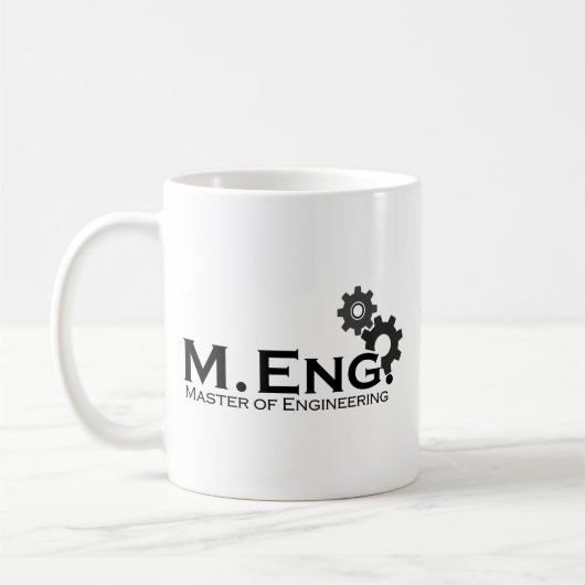 Mug Master of Engineering avec roue dentée (Gauche)