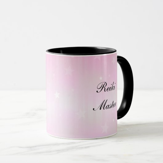 Mug Master Reiki rose (Devant droit)