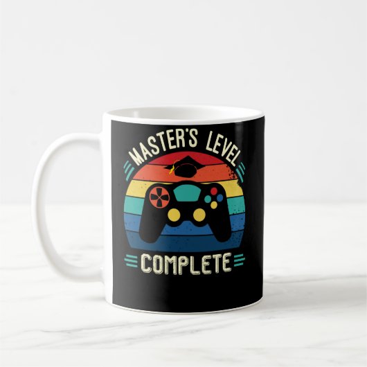 Mug Master's Level Complete, Graduation GIft, Masters  (Gauche)