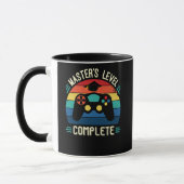 Mug Master's Level Complete, Graduation GIft, Masters  (Gauche)