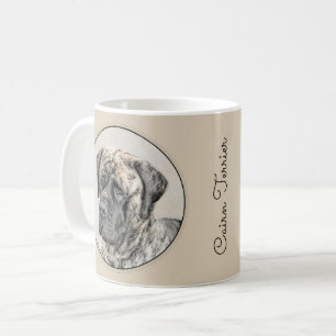 Mug Mastiff anglais (Brindle) Peinture - Chien Art