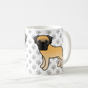 Mug Mastiff Anglais Fauve Chien de Dessin Animé Mignon