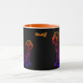 Mug Mastiff Anglais Néon Dogue anglais (Centre)