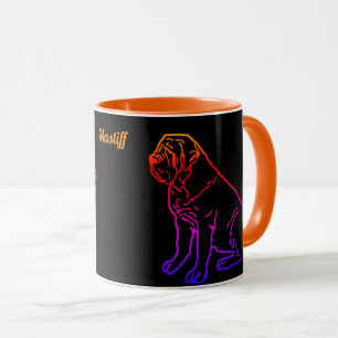 Mug Mastiff Anglais Néon Dogue anglais
