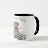 Mug Mastiff Chien Maman Florale (Devant droit)