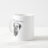 Mug Mastiff Joyeux visage (Devant gauche)