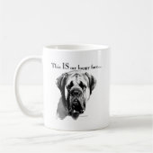 Mug Mastiff Joyeux visage (Gauche)