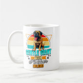 Mug Mastiff Lover Funny Mastiff Dog Retro  (Gauche)
