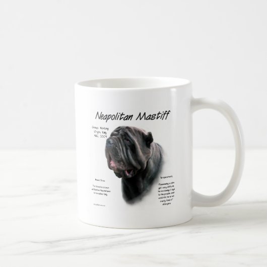 Mug Mastiff napolitain (noir) (Droite)