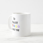 Mug Mastiff Walks Design (Devant gauche)