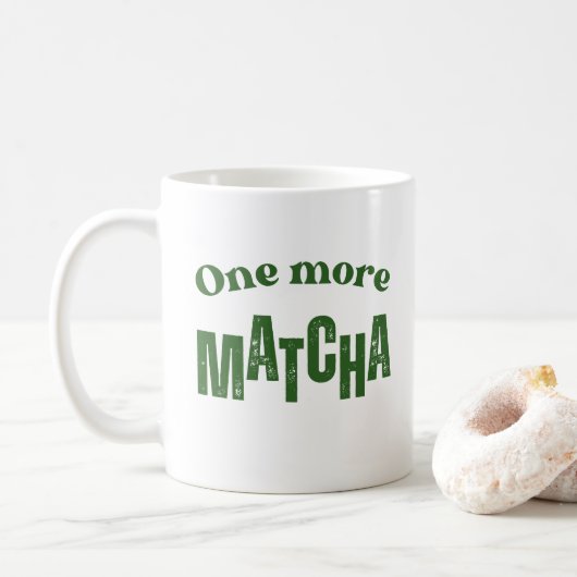 Mug Match Mug, Match Lover cadeau, Matcha Addict cadea (Avec donut)