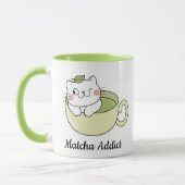 Mug Matcha Cute Chat, Matcha (Gauche)